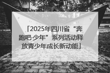 2025年四川省“奔跑吧·少年”系列活动释放青少年成长新动能