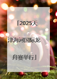 2025天津海河国际龙舟赛举行