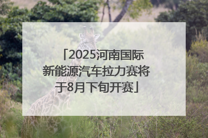 2025河南国际新能源汽车拉力赛将于8月下旬开赛