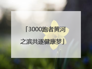 3000跑者黄河之滨共逐健康梦