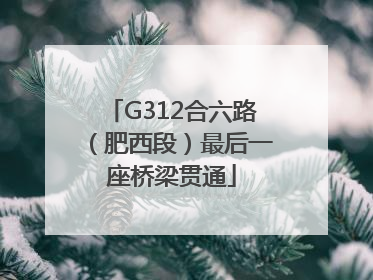 G312合六路（肥西段）最后一座桥梁贯通